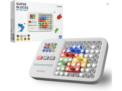 GiiKER Super Blocks – svítící puzzle se 1000 výzvami pro děti