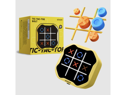 GiiKER Tic-Tac-Toe Bolt – elektronické piškvorky 3v1 pro děti žlutá