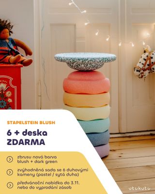 Sada kamenů Stapelstein není prostě jen hračka. Jedno ráno je to kouzelný ostrov uprostřed oceánu. Odpoledne zase dráha...